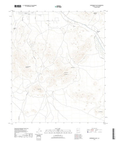 United States Geological Survey Harrisburg Valley, AZ (2018, 24000-Scale) digital map