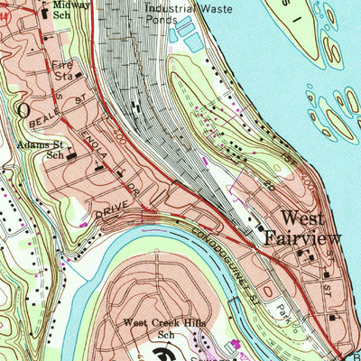 United States Geological Survey Harrisburg West, PA (1969, 24000-Scale) digital map