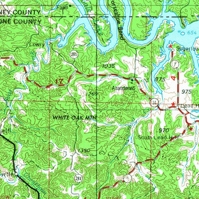 United States Geological Survey Harrison, AR-MO (1958, 250000-Scale) digital map