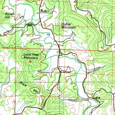United States Geological Survey Harrison, AR-MO (1985, 100000-Scale) digital map