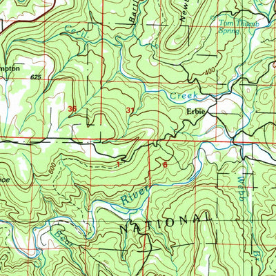 United States Geological Survey Harrison, AR-MO (1985, 100000-Scale) digital map