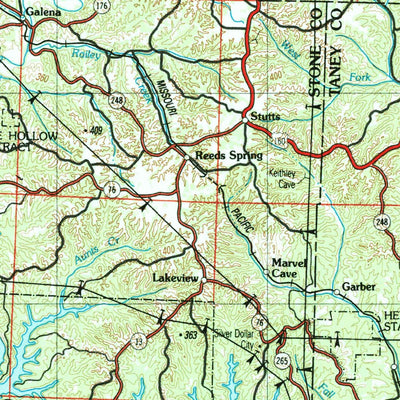 United States Geological Survey Harrison, AR-MO (1985, 250000-Scale) digital map