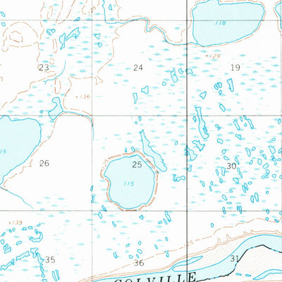 United States Geological Survey Harrison Bay A-3, AK (1955, 63360-Scale) digital map
