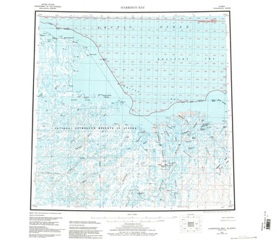 United States Geological Survey Harrison Bay, AK (1955, 250000-Scale) digital map