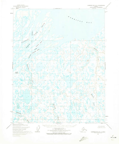 United States Geological Survey Harrison Bay B-1, AK (1955, 63360-Scale) digital map