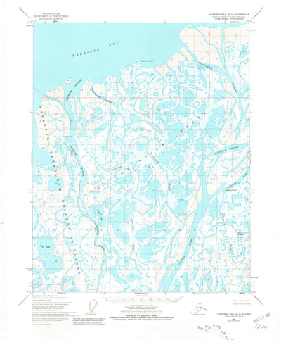 United States Geological Survey Harrison Bay B-2, AK (1955, 63360-Scale) digital map