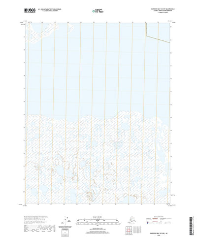 United States Geological Survey Harrison Bay B-3 NW, AK (2020, 25000-Scale) digital map