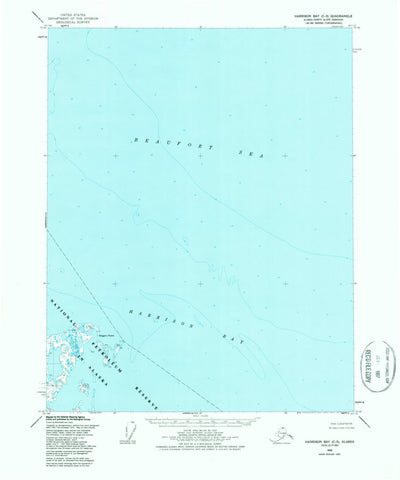 United States Geological Survey Harrison Bay C-3, AK (1955, 63360-Scale) digital map