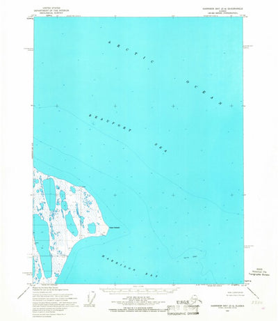 United States Geological Survey Harrison Bay D-4, AK (1955, 63360-Scale) digital map