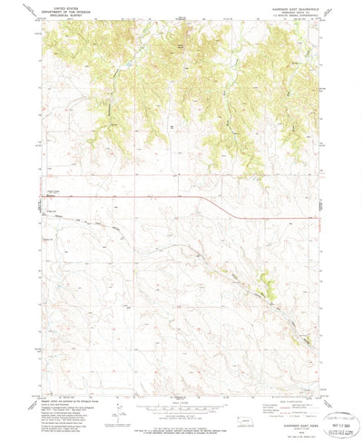 United States Geological Survey Harrison East, NE (1979, 24000-Scale) digital map