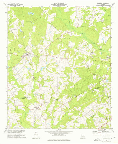 United States Geological Survey Harrison, GA (1973, 24000-Scale) digital map