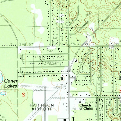 United States Geological Survey Harrison, MI (1983, 25000-Scale) digital map