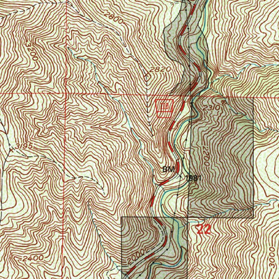 United States Geological Survey Harrison Mountain, CA (1996, 24000-Scale) digital map