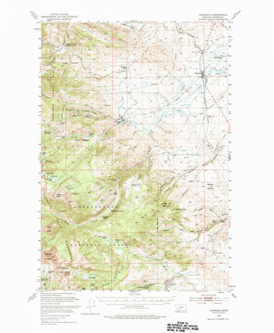 United States Geological Survey Harrison, MT (1950, 62500-Scale) digital map