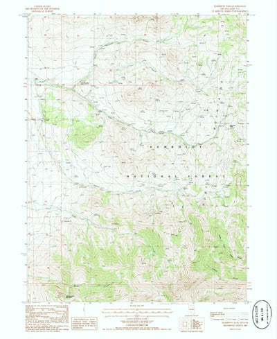 United States Geological Survey Harrison Pass, NV (1985, 24000-Scale) digital map
