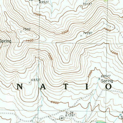 United States Geological Survey Harrison Pass, NV (1985, 24000-Scale) digital map