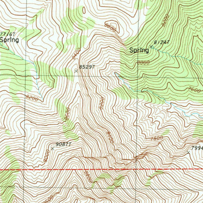United States Geological Survey Harrison Pass, NV (1985, 24000-Scale) digital map