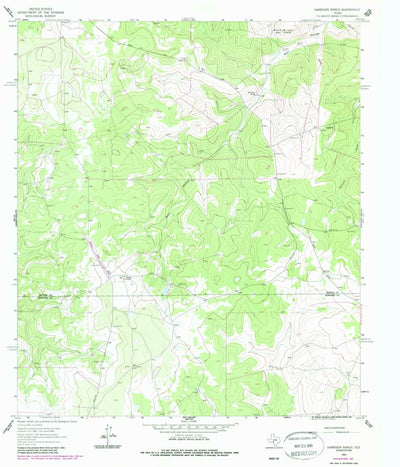 United States Geological Survey Harrison Ranch, TX (1963, 24000-Scale) digital map