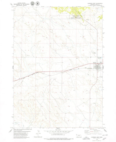 United States Geological Survey Harrison West, NE (1978, 24000-Scale) digital map