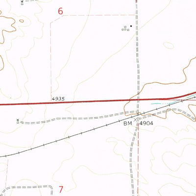 United States Geological Survey Harrison West, NE (1978, 24000-Scale) digital map