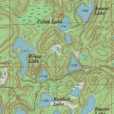United States Geological Survey Harrison, WI (1982, 24000-Scale) digital map