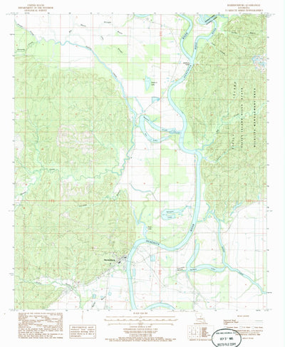 United States Geological Survey Harrisonburg, LA (1984, 24000-Scale) digital map