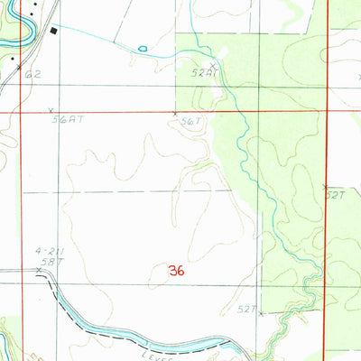 United States Geological Survey Harrisonburg, LA (1984, 24000-Scale) digital map