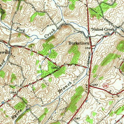 United States Geological Survey Harrisonburg, VA (1941, 62500-Scale) digital map