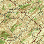 United States Geological Survey Harrisonburg, VA (1943, 62500-Scale) digital map