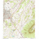 United States Geological Survey Harrisonburg, VA (1989, 24000-Scale) digital map
