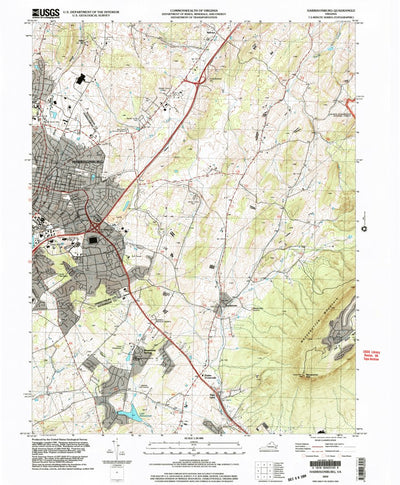 United States Geological Survey Harrisonburg, VA (2002, 24000-Scale) digital map