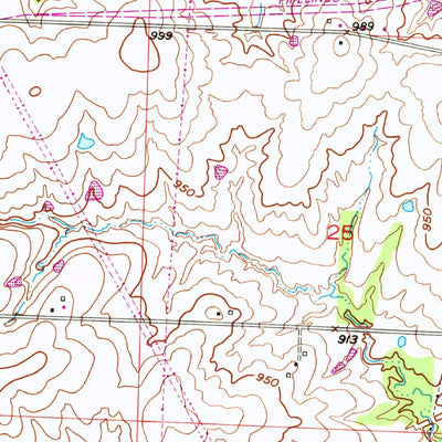 United States Geological Survey Harrisonville, MO (1954, 24000-Scale) digital map