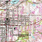 United States Geological Survey Harrisonville, MO (1954, 24000-Scale) digital map