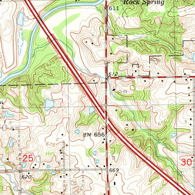 United States Geological Survey Harristown, IL (1982, 24000-Scale) digital map