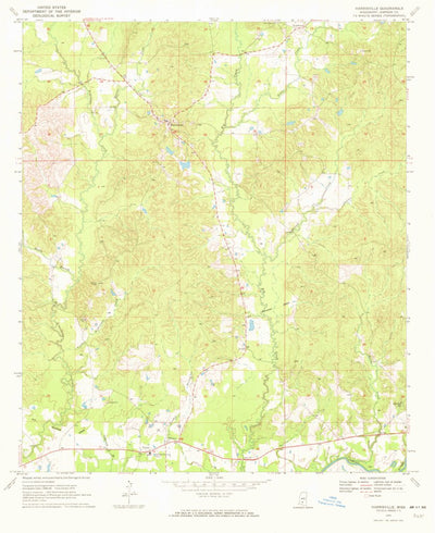 United States Geological Survey Harrisville, MS (1970, 24000-Scale) digital map