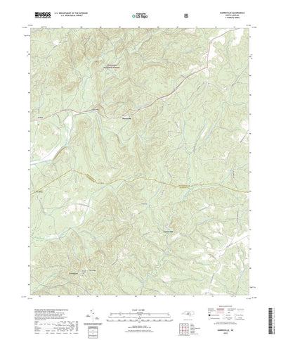 United States Geological Survey Harrisville, NC (2022, 24000-Scale) digital map