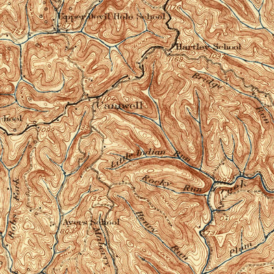United States Geological Survey Harrisville, WV (1926, 62500-Scale) digital map