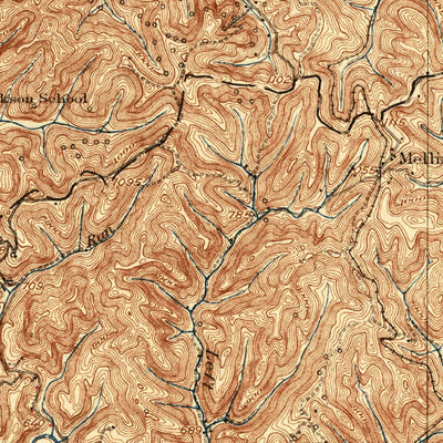 United States Geological Survey Harrisville, WV (1926, 62500-Scale) digital map