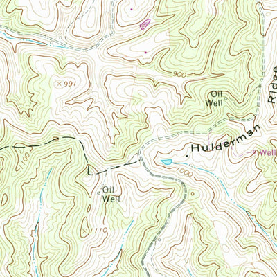 United States Geological Survey Harrisville, WV (1964, 24000-Scale) digital map
