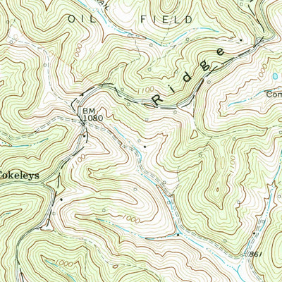 United States Geological Survey Harrisville, WV (1964, 24000-Scale) digital map