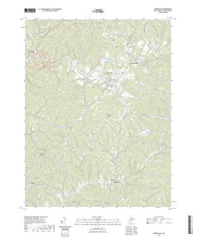 United States Geological Survey Harrisville, WV (2023, 24000-Scale) digital map