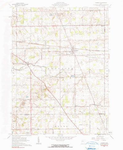 United States Geological Survey Harrod, OH (1961, 24000-Scale) digital map