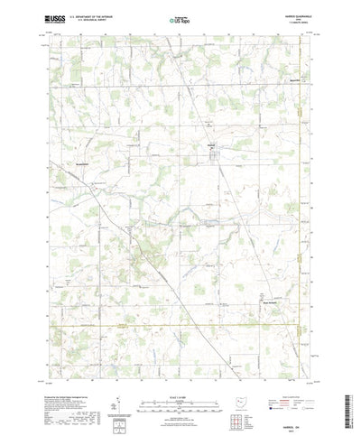 United States Geological Survey Harrod, OH (2023, 24000-Scale) digital map