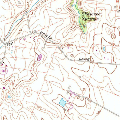 United States Geological Survey Harrodsburg, KY (1967, 24000-Scale) digital map