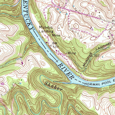 United States Geological Survey Harrodsburg, KY (1967, 24000-Scale) digital map