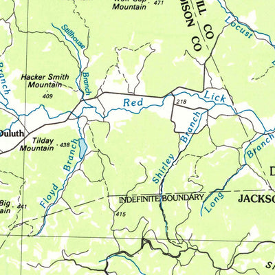 United States Geological Survey Harrodsburg, KY (1986, 100000-Scale) digital map