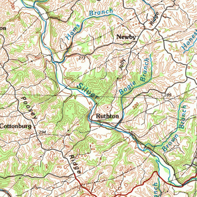 United States Geological Survey Harrodsburg, KY (1991, 100000-Scale) digital map