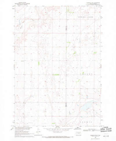 United States Geological Survey Harrold NW, SD (1968, 24000-Scale) digital map