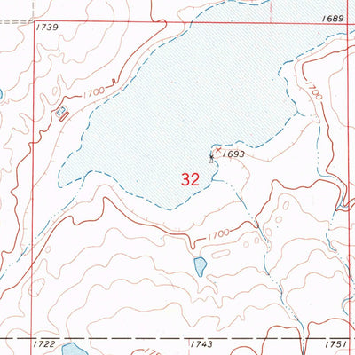 United States Geological Survey Harrold NW, SD (1968, 24000-Scale) digital map
