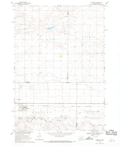 United States Geological Survey Harrold, SD (1968, 24000-Scale) digital map